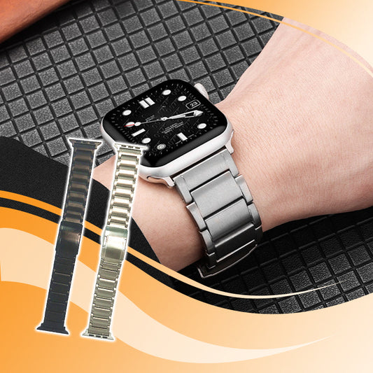 Titanium Replacement Watch Band with Adjustable Clasp