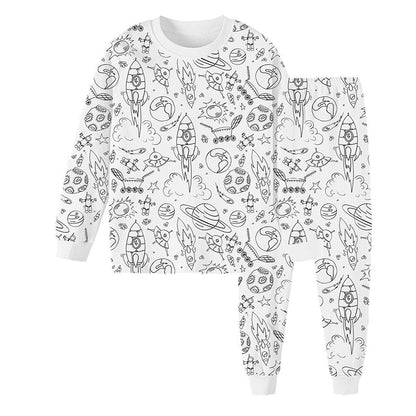 🎁LAST DAY SALE-49% OFF🎁DIY Cartoon Colorable Pajamas for Kids